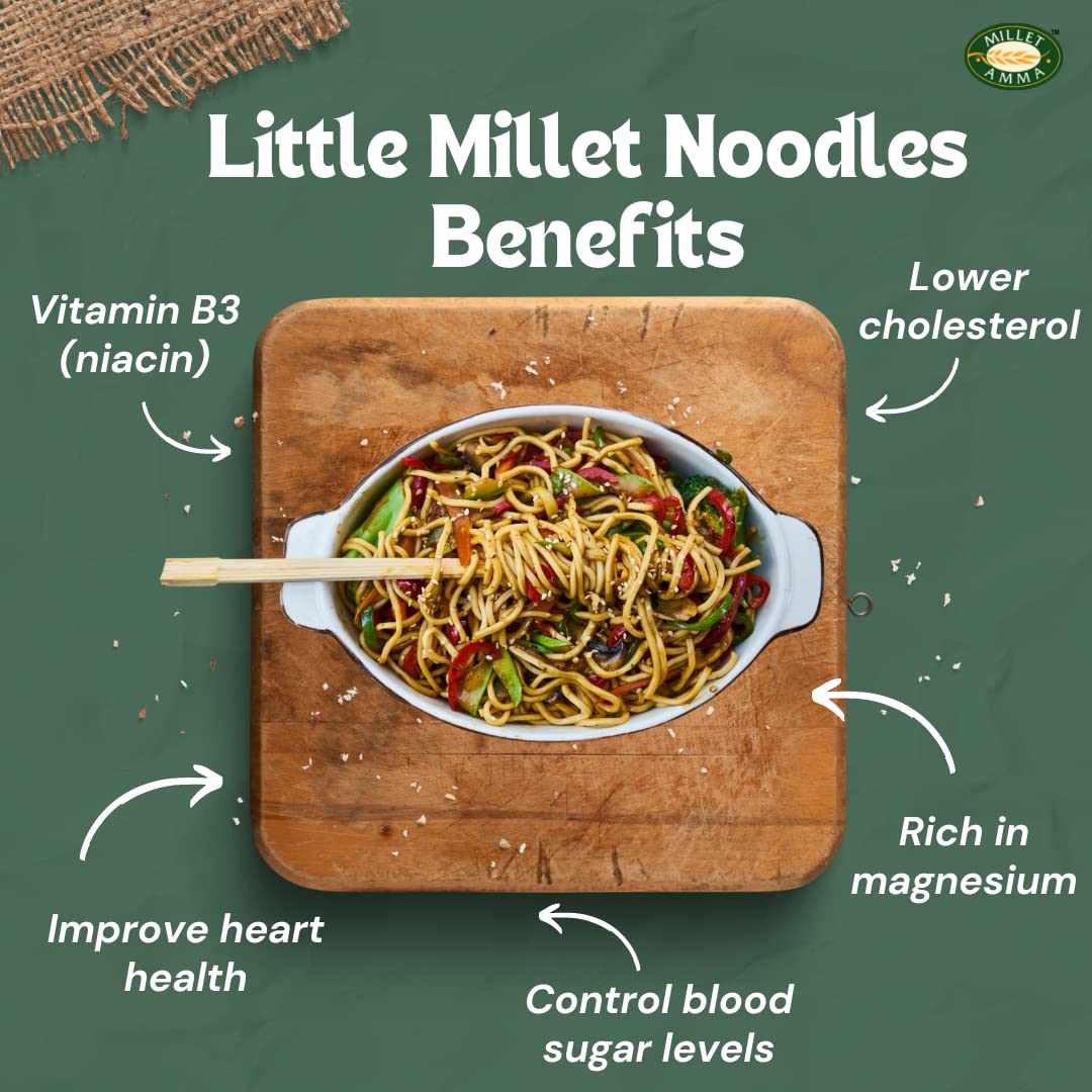 Millet Amma Little Millet Instant Noodles - 175 gms (pack of 2)