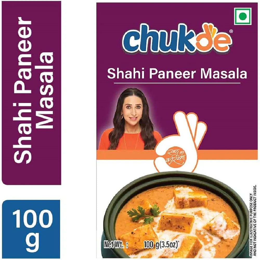 Chukde - Shahi Paneer Masala - Fresh & Aromatic - Authentic Indian Spice Blend for Rich & Creamy Gravy - Perfect for Homemade & Restaurant-Style Cooking - 100 Gm