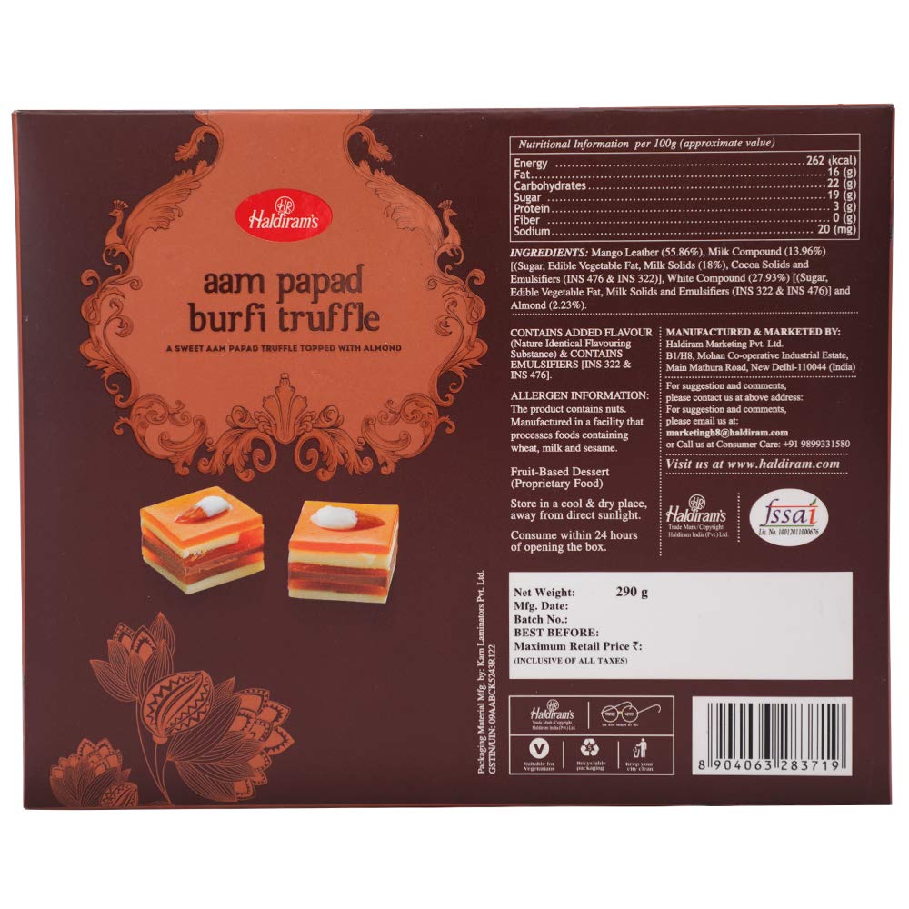 Haldiram's Winter Dry Fruit Burfi - 400 gms