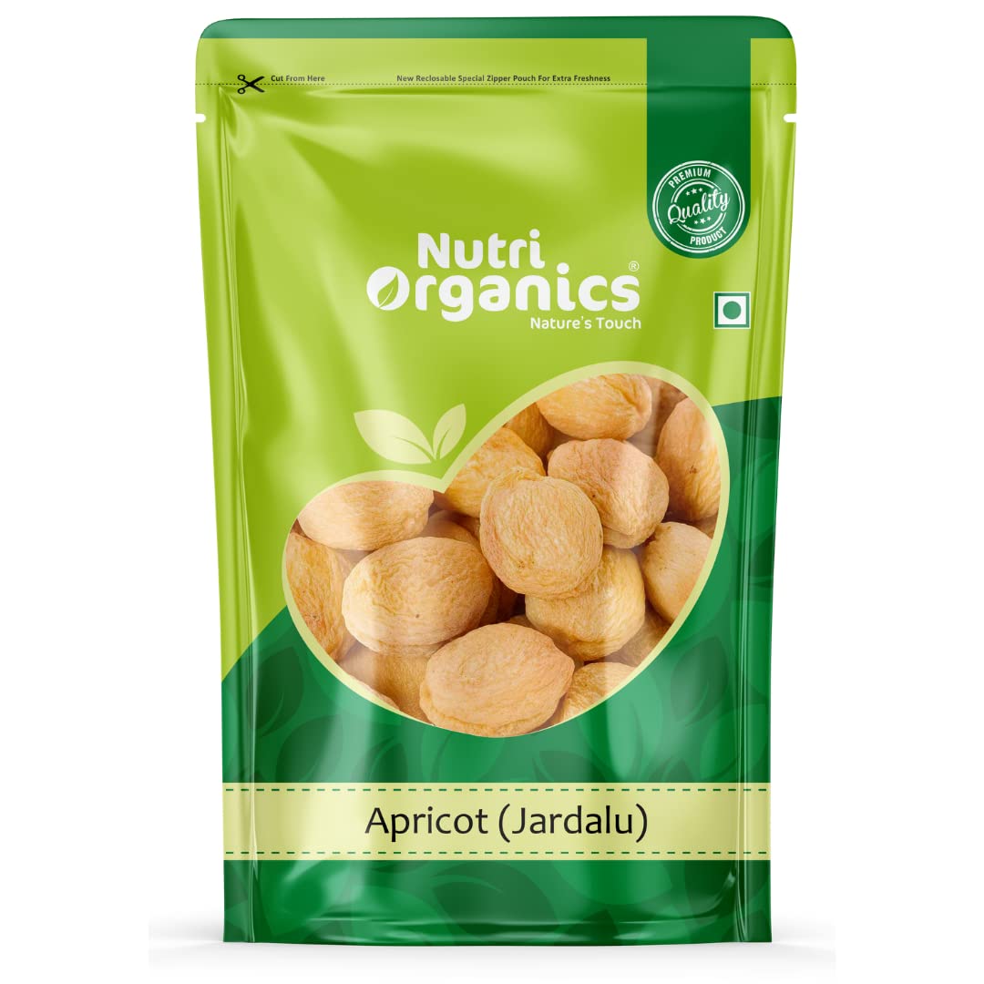 Nutri Organics Dry Fruits Dried Apricot Jardalu Badam Bor Khumani Dry Fruit, 1kg