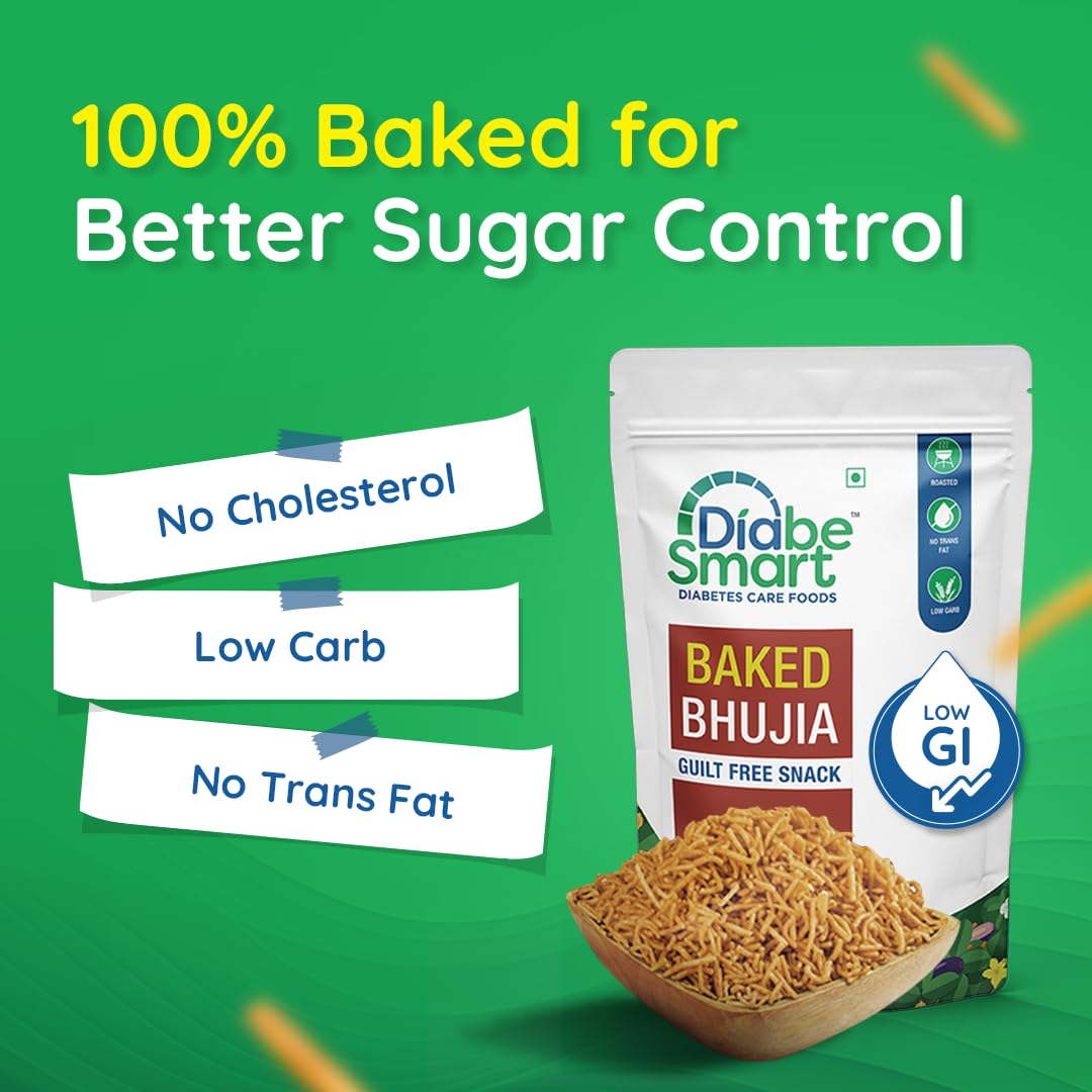 Diabe Smart Diabetic Baked Bhujia - 200 gms (Pack of 2)