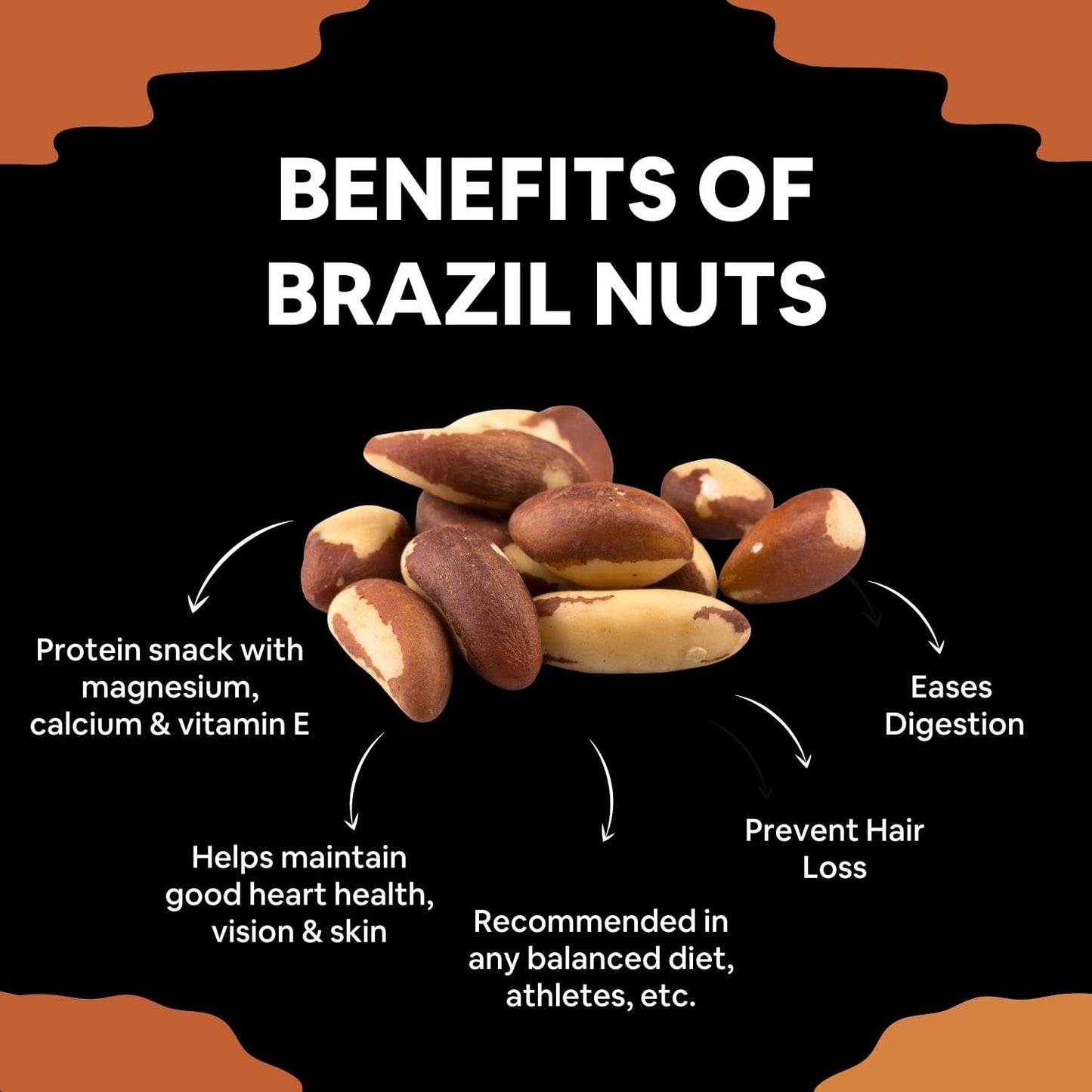 5:15 PM Jumbo Brazil Nuts 100gm | Handpicked & Exotic Brazil Nuts| Rich in Selenium and Magnesium| Raw Unsalted 100% Natural whole Brazil nuts -100g