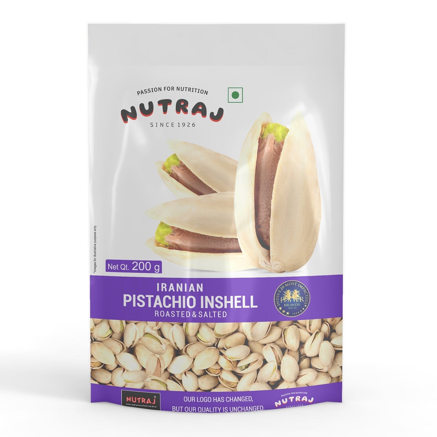 Nutraj Iranian Roasted & Salted Pistachios Inshell (Pista) 200gm