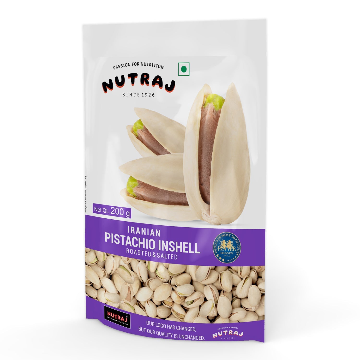 Nutraj Iranian Roasted & Salted Pistachios Inshell (Pista) 200gm