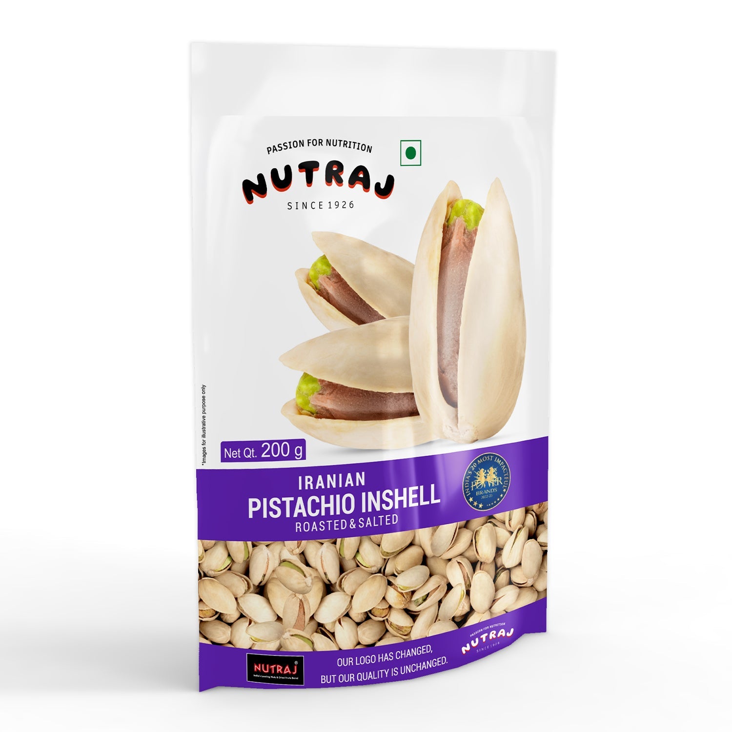 Nutraj Iranian Roasted & Salted Pistachios Inshell (Pista) 200gm