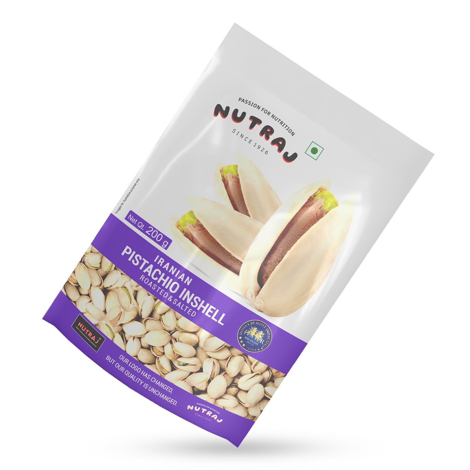 Nutraj Iranian Roasted & Salted Pistachios Inshell (Pista) 200gm