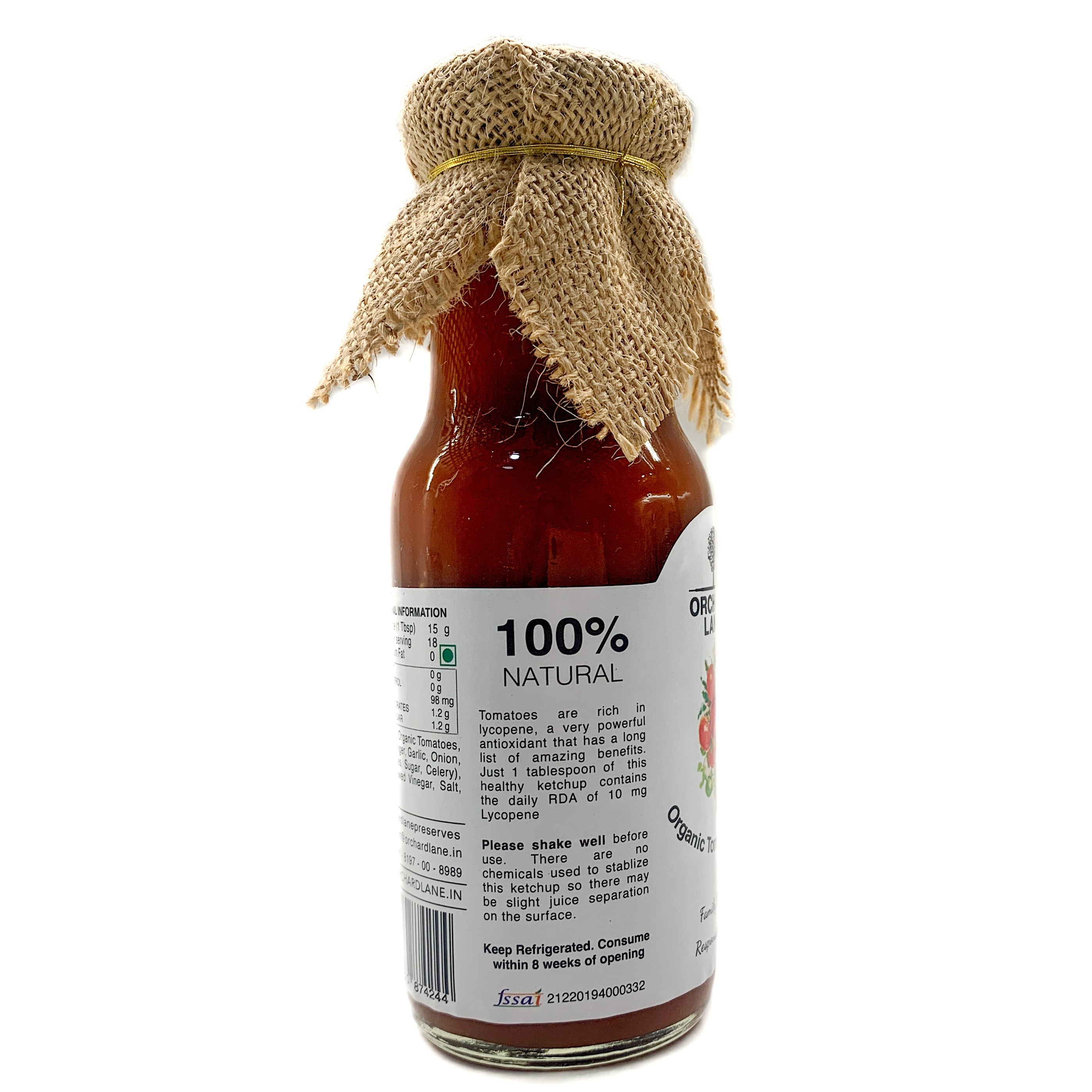 Organic Tomato Ketchup- 230 grams