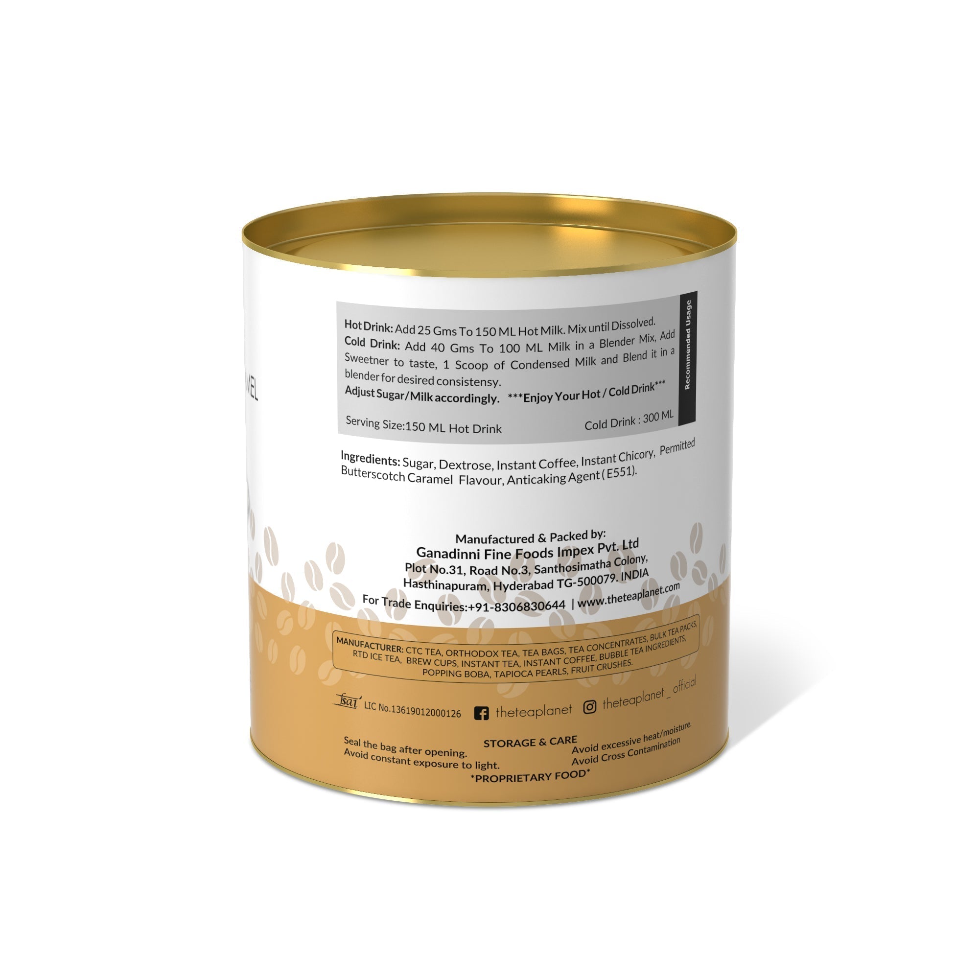 Butterscotch Caramel Instant Coffee Premix (2 in 1)