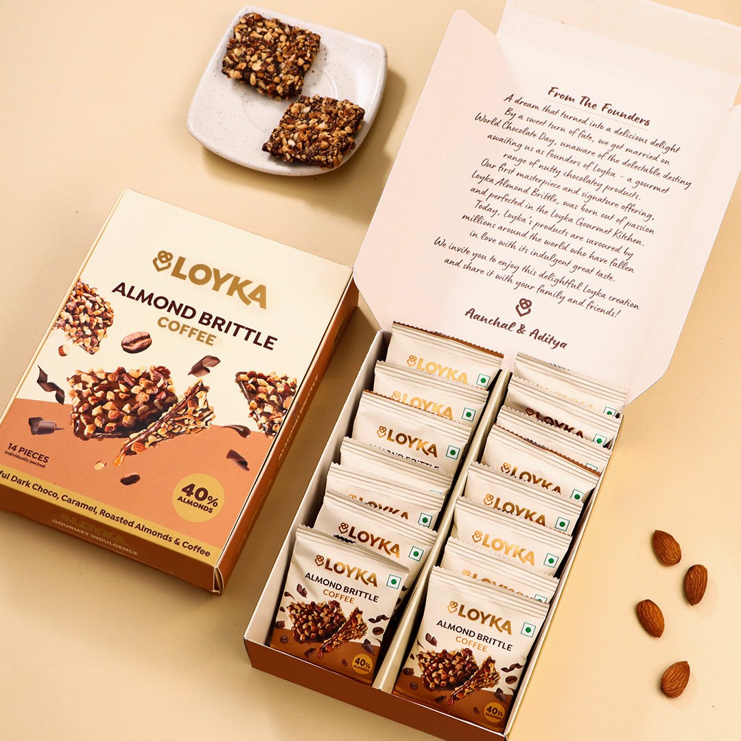 Almond Brittle Coffee 14 Pcs Box