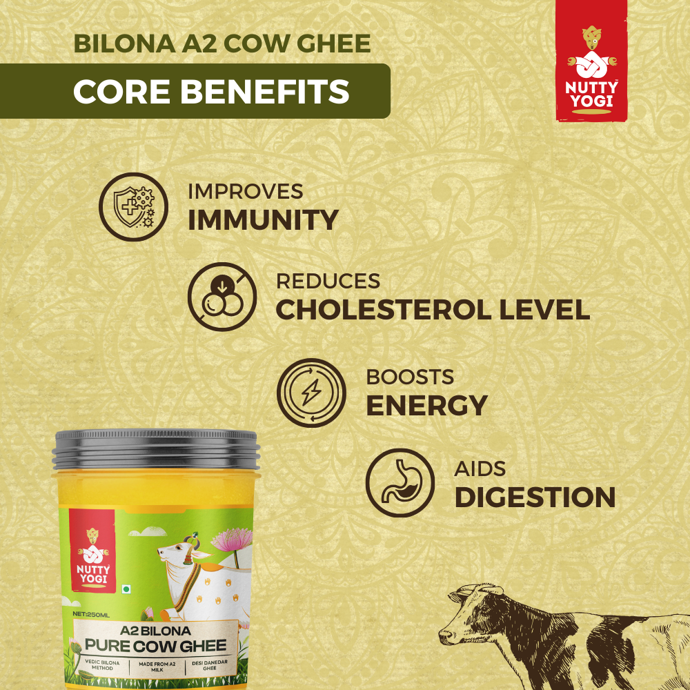 Nutty Yogi Pure Bilona - A2 Ghee 250 ml