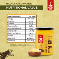 Nutty Yogi Pure Bilona - A2 Ghee 1L Plastic Bottle