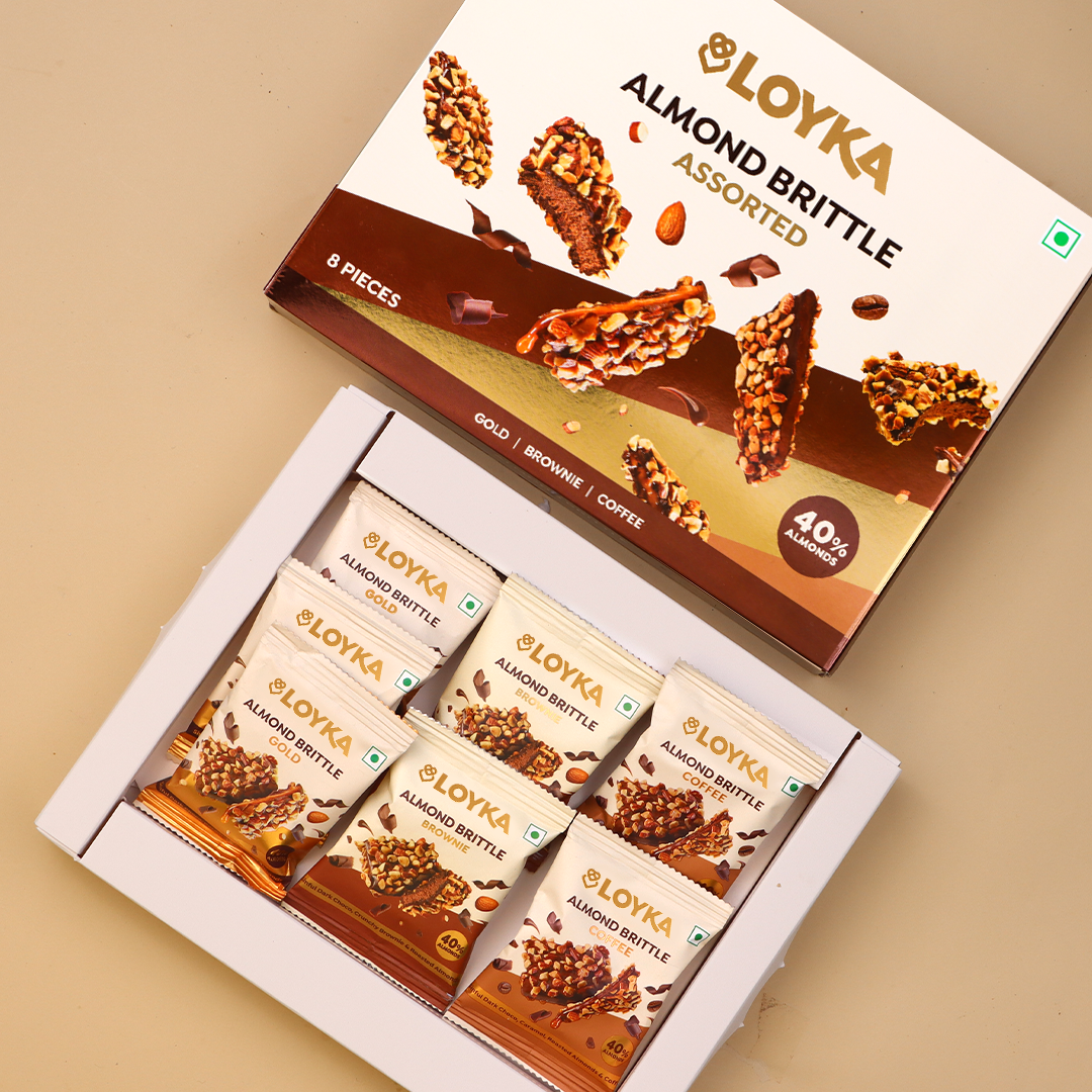 Almond Brittle Assorted 8 Pcs Box