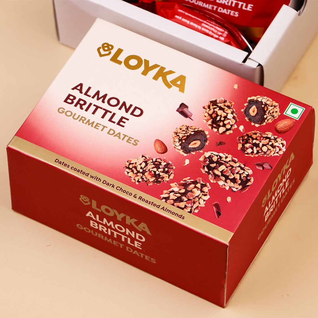 Almond Brittle Gourmet Dates Box 100g