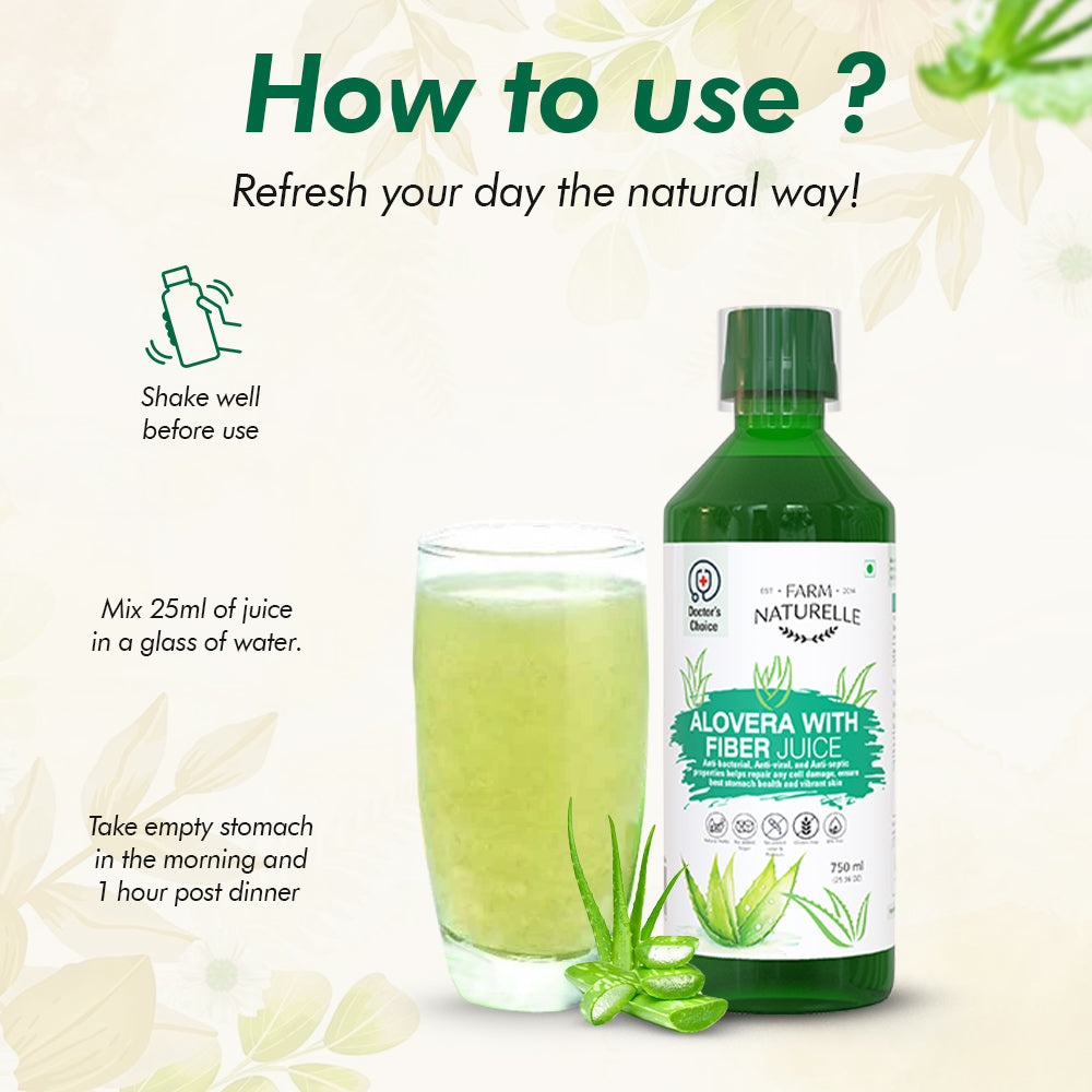 Aloevera Juice Strongest Aloevera Juice with 80% pulp-Revitalize Hair and Skin