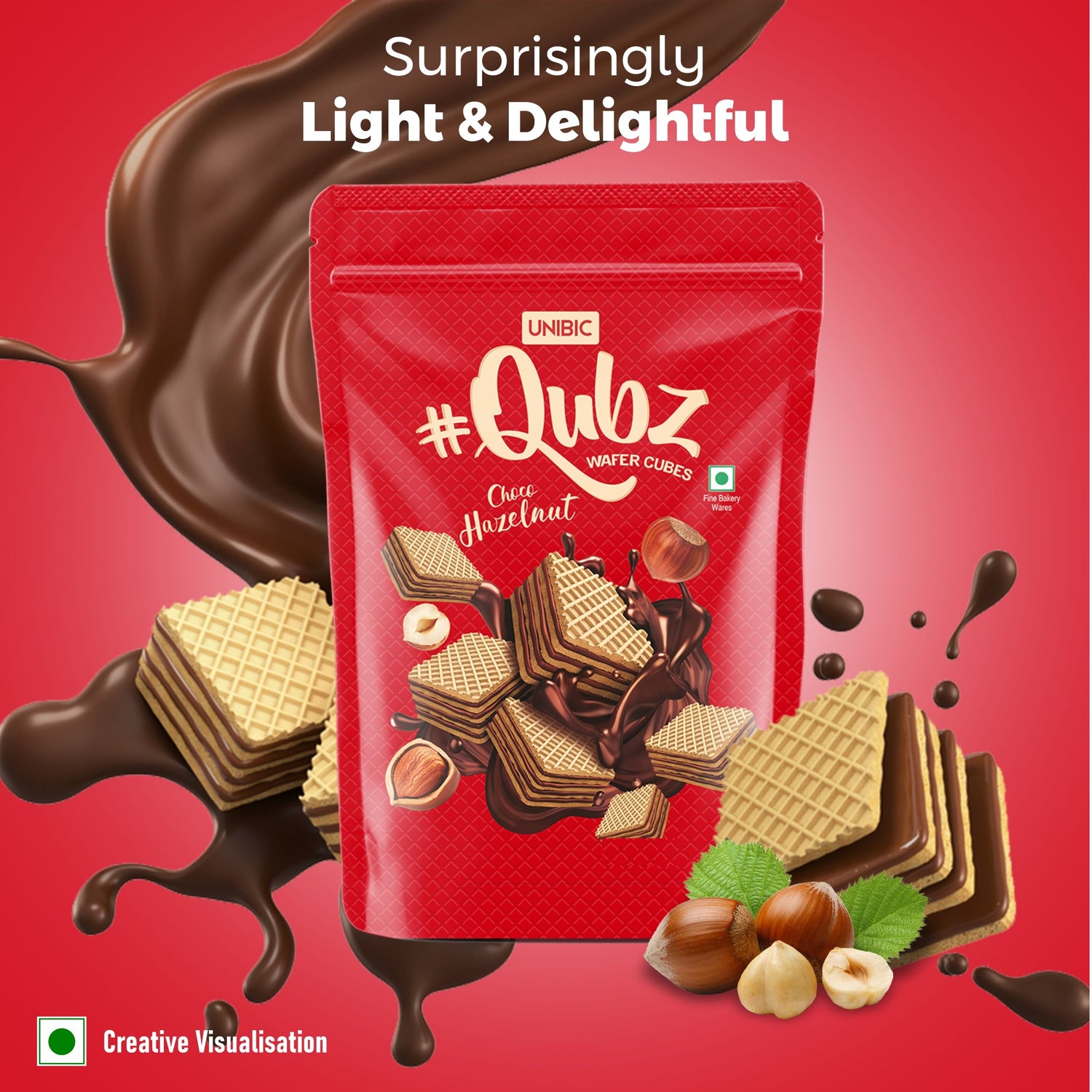 Qubz Choco Hazelnut 150g