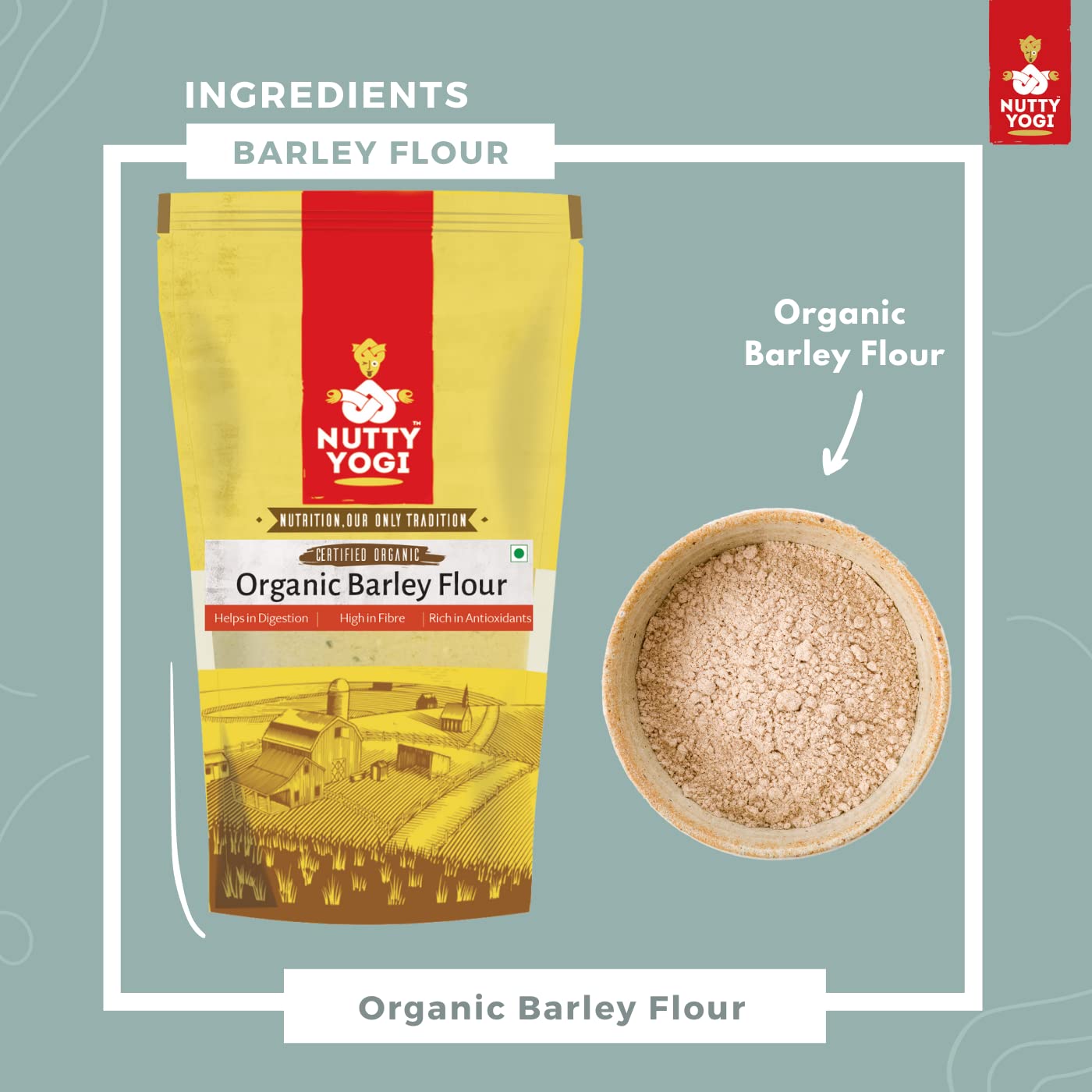 Nutty Yogi Organic Barley Flour