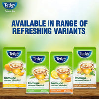 Tetley Green Tea, Lemon And Honey, 25 Tea Bags, 39 Grams