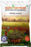 Safe Harvest Pesticide-Free Goodness Mung Green Whole Dal  - 1 kg