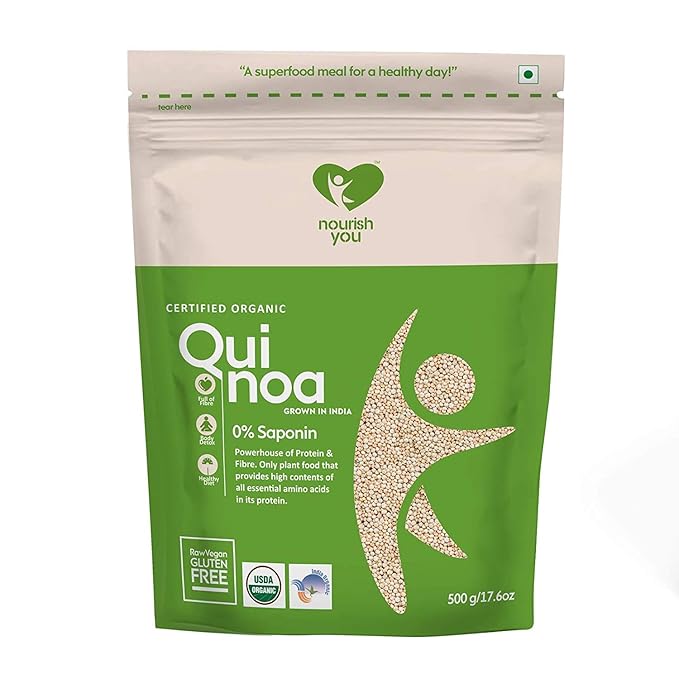 Nourish You Organic White Quinoa Seeds - 500 gms