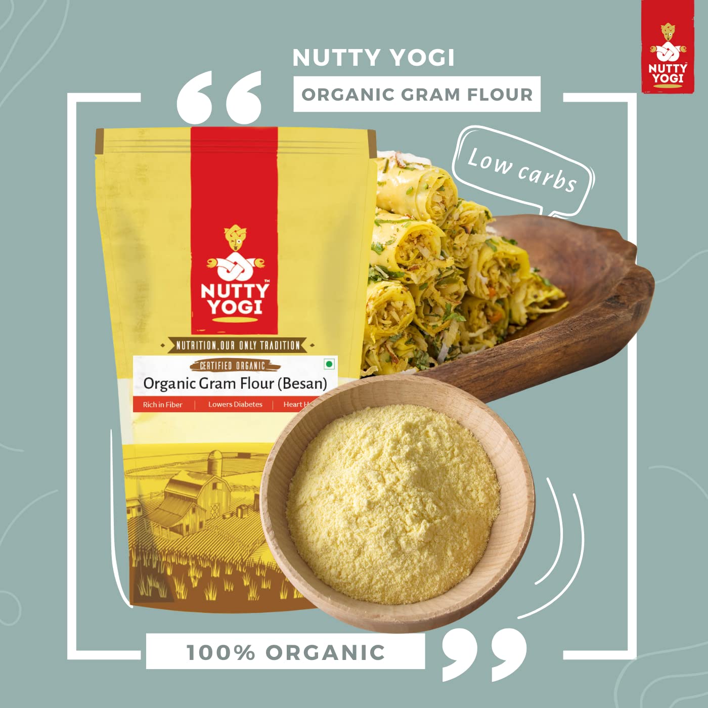 Nutty Yogi Organic Mixed Lentil Flour