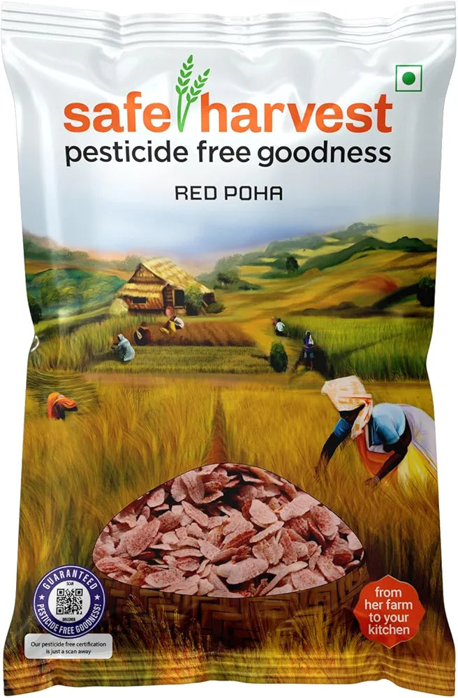 Safe Harvest Red Poha - 500 Gram