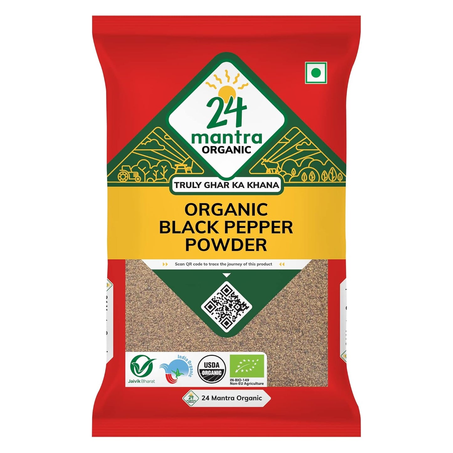 24 Mantra Organic Black Pepper Powder - 100 gms