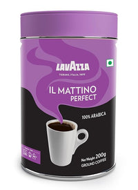 Lavazza Mattino Perfect Pure Ground Coffee Premium Arabica - 200 gms