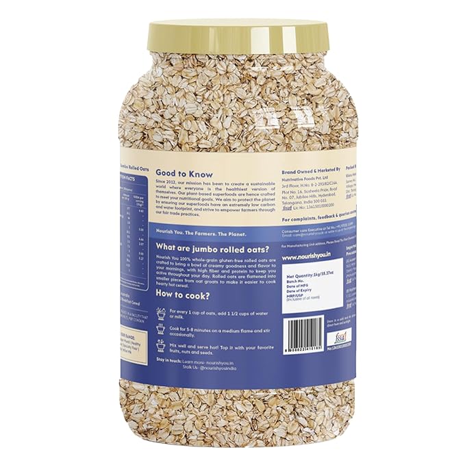 Nourish You Rolled Oats - 1 kg