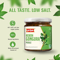 Priya Low Salt Gongura Pickle - 210 gms