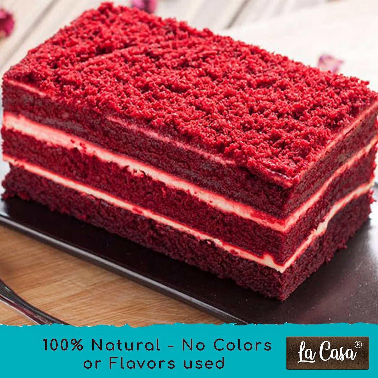 La Casa Gelato Red Velvet Eggless Cake Mix - 300 gms