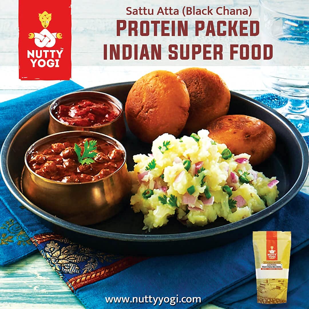 Nutty Yogi Black Chana Atta (Sattu)