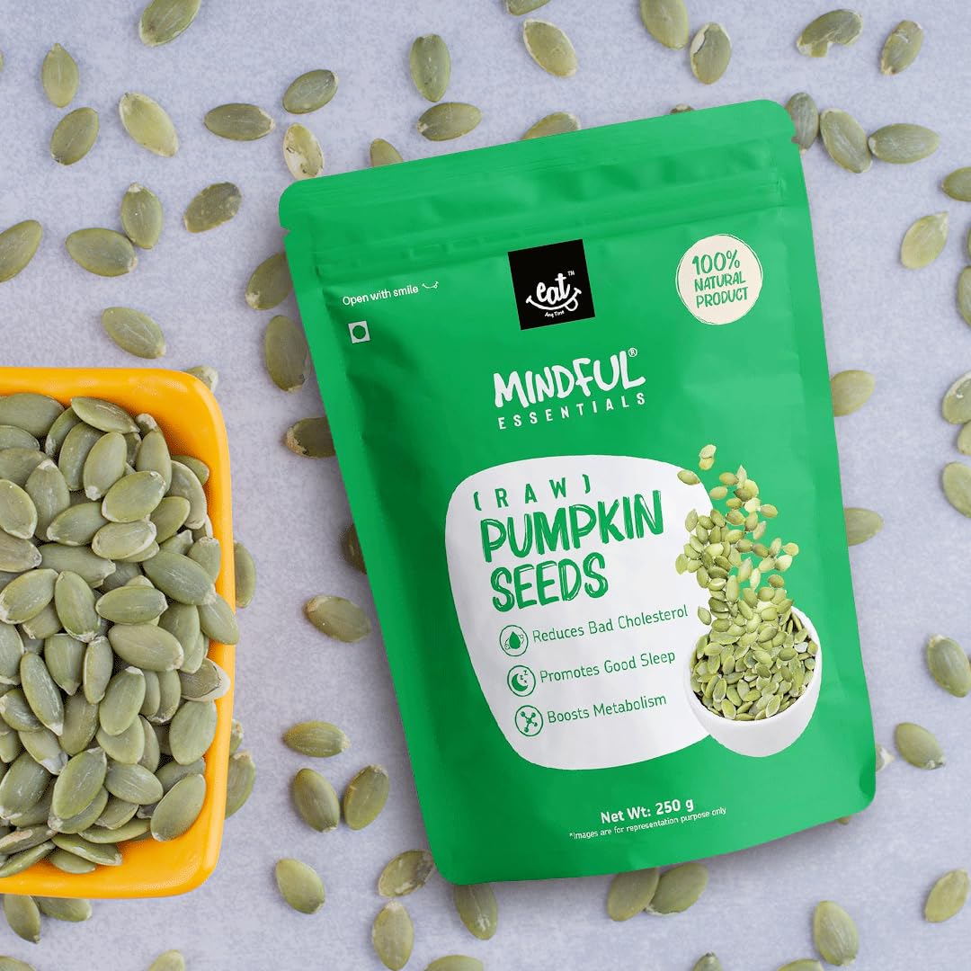 Eat Anytime Mindful Raw Pumpkin Seeds for Eat  - 250 gms