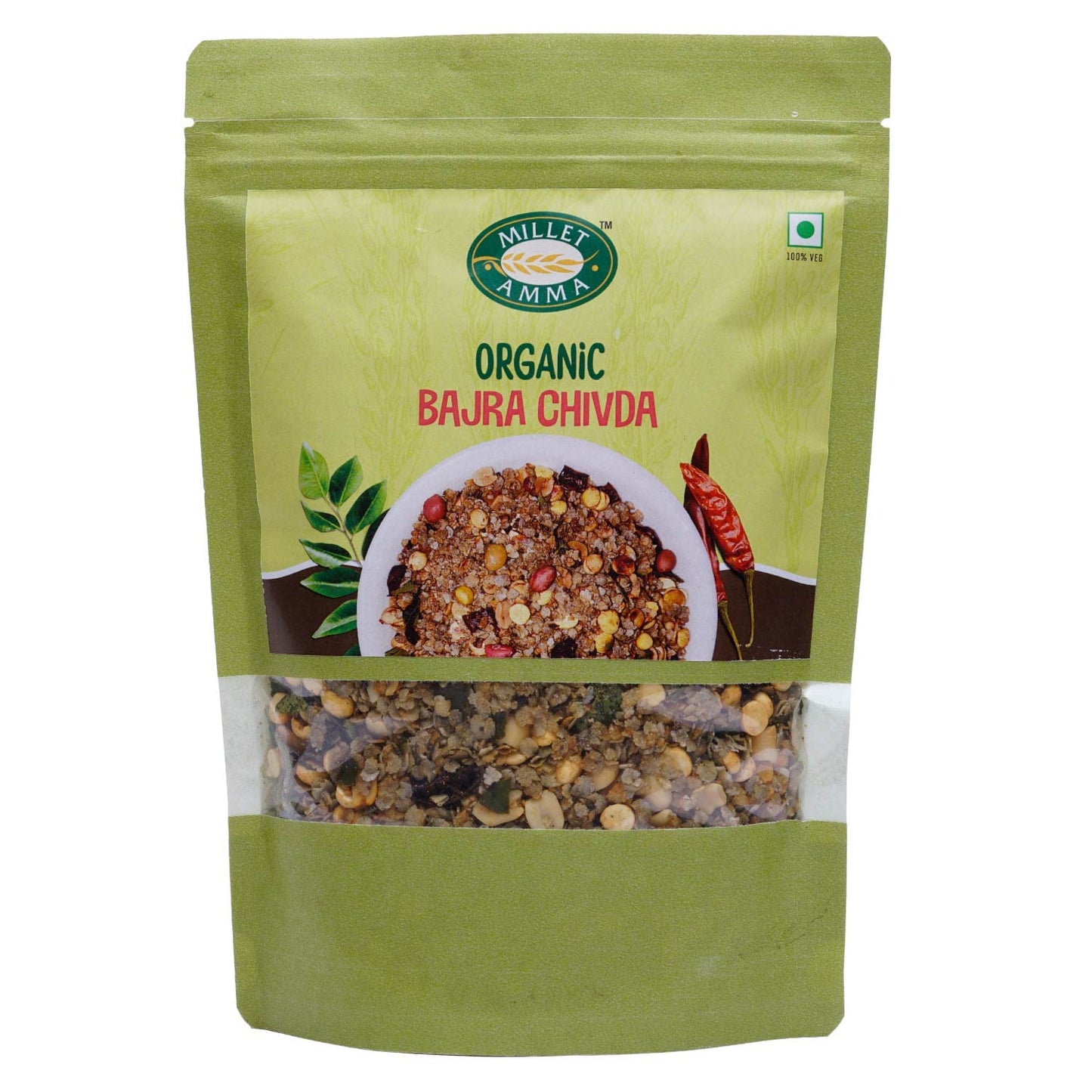 Millet Amma Organic Bajra Chivda Namkeen - 200 gms