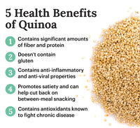 NutriOrganics Premium Quinoa 1kg - Gluten Free Quinoa, Healthy Breakfast, Diet Food for Weight Loss