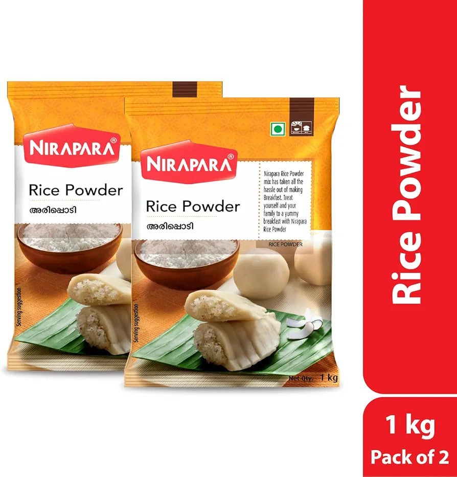 Nirapara Rice Powder| No Added Preservatives and Colour| Hygienically Packed| 1Kg x 2| 2 Kg