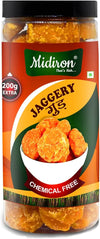 Midiron Round Shape Jaggery Lumps Desi Gud - 700 Gms