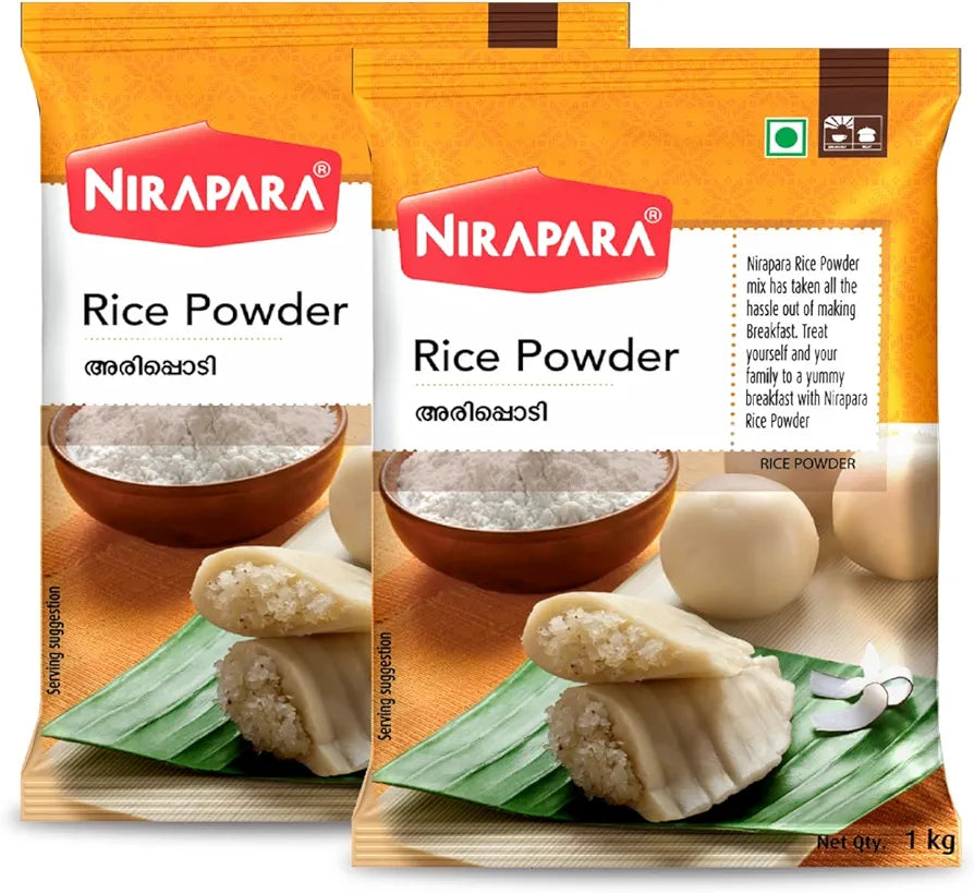 Nirapara Rice Powder| No Added Preservatives and Colour| Hygienically Packed| 1Kg x 2| 2 Kg