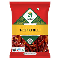 24 Mantra Organic Red Stick Chilly - 100 gms