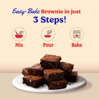 Betty Crocker Triple Chocolate Brownie Instant Cake Mix Powder - 425 gms