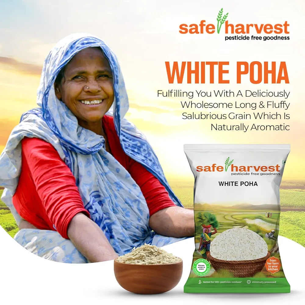 Safe Harvest Pesticide Free White Poha 500g