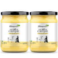 Glamycose Pure Cow Ghee - Premium A2 Gir Cow Cultured Ghee - 500 ml (Pack of 2)