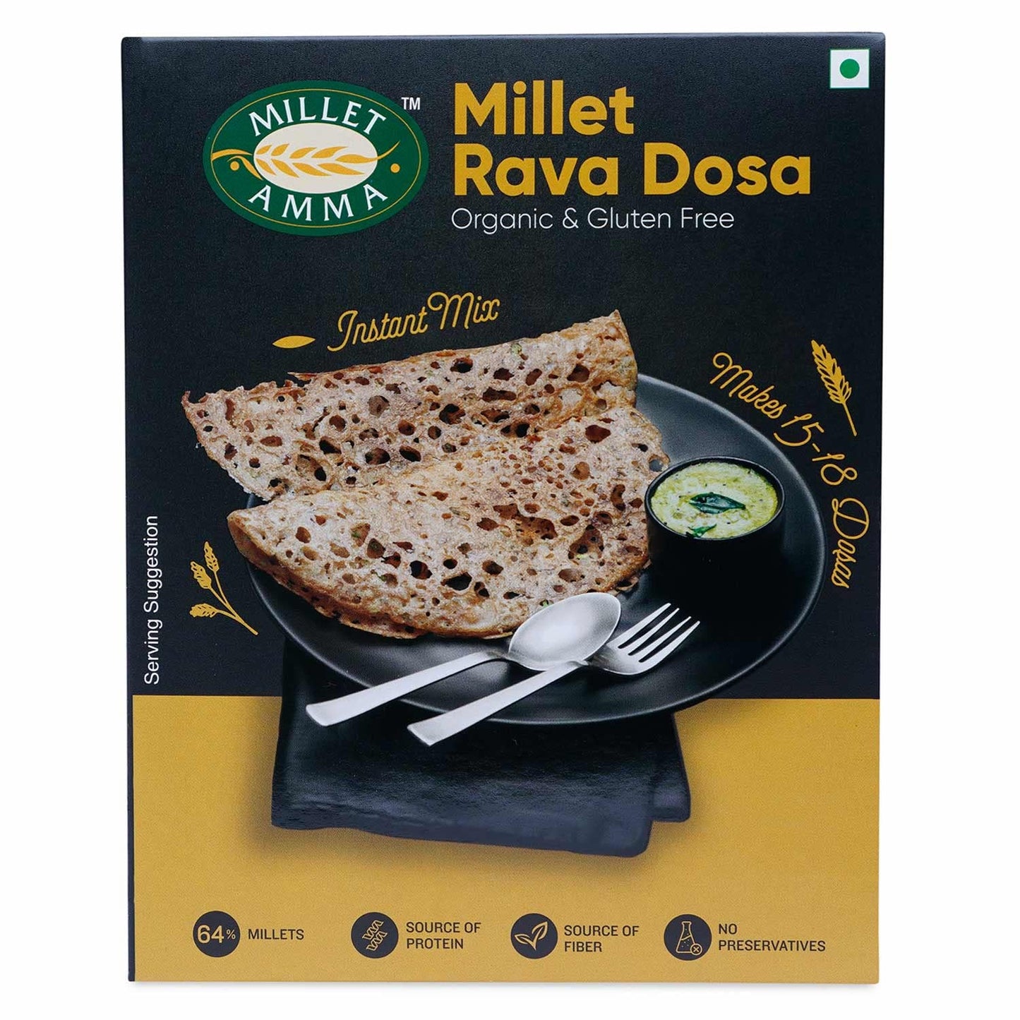 Millet Amma Certified Organic Millet Rava Dosa - 250 gms