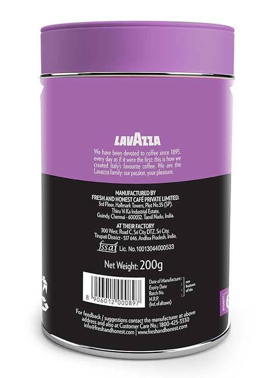 Lavazza Mattino Perfect Pure Ground Coffee Premium Arabica - 200 gms