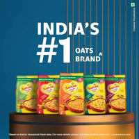 Saffola Masala Oats Cheesy Italian, Creamy Flavoured Rolled Oats with High Fibre, Yummy Anytime Snack, 400g