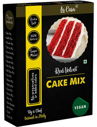 La Casa Gelato Red Velvet Eggless Cake Mix - 300 gms