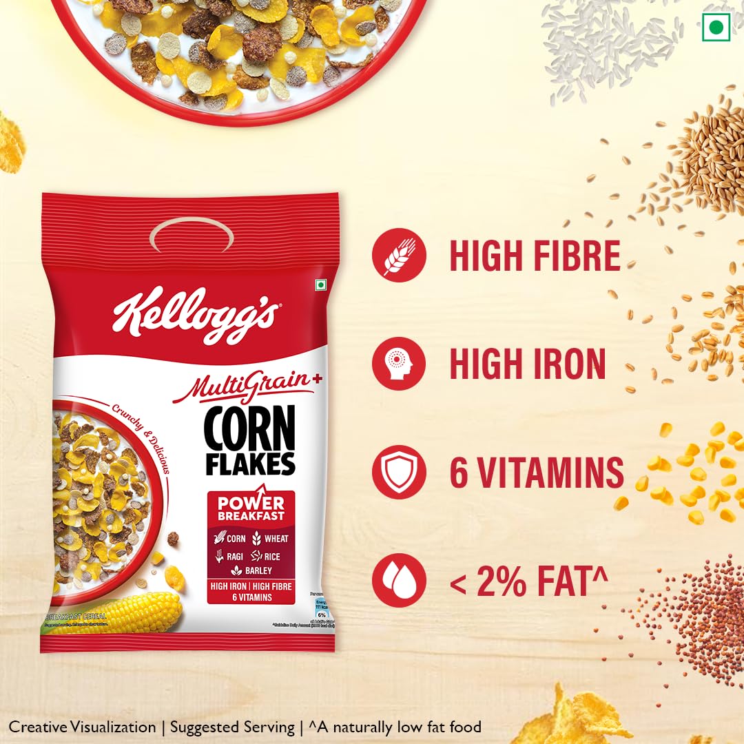 Kellogg's Multigrain Plus Corn Flakes - 450 gms - Veeha Foods
