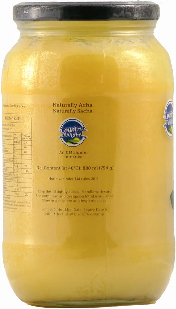 Country Delight Desi Danedar Cow Ghee Plus 880 millilitre 