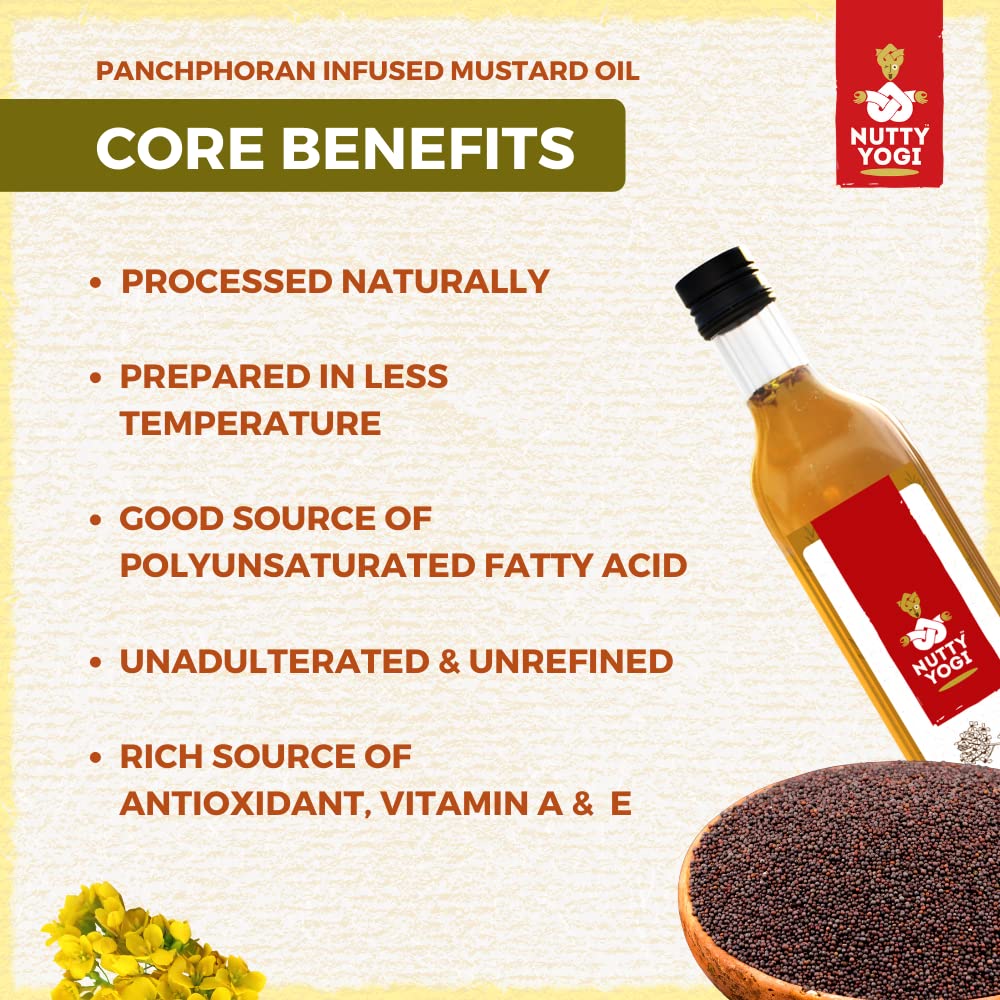 Nutty Yogi Organic Cold Pressed Mustard Oil