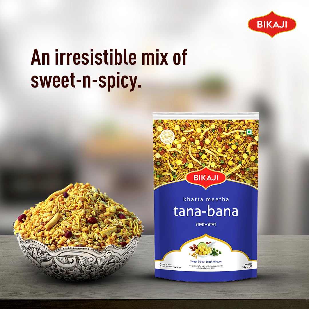 Bikaji Tana Bana Khatta Meetha - 1000 gms