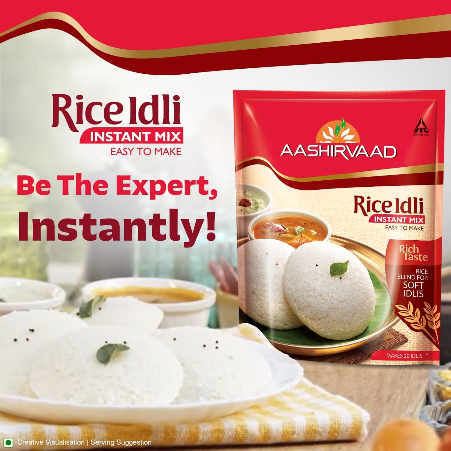 Aashirvaad Instant Mix Rice Idli - 500 gms